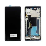 Display Motorola Edge 50 Fusion OLED con marco (celeste)